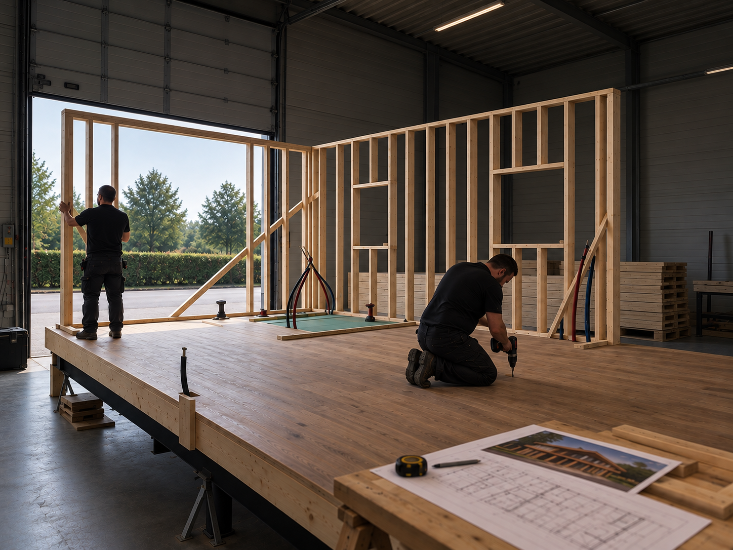 Vakmanschap in de eigen fabriek van ChaletSelect